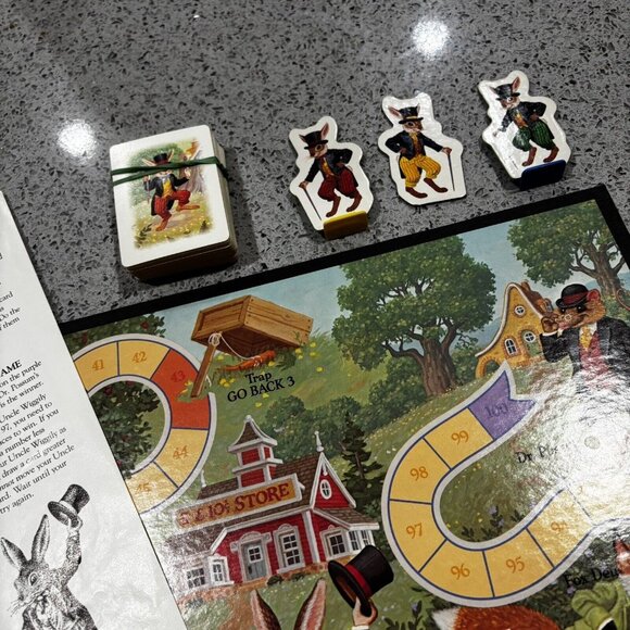 Vintage The Uncle Wiggily Rabbit 1988 Kids Board Game Manual 80s Retro Gift - Picture 2 of 14
